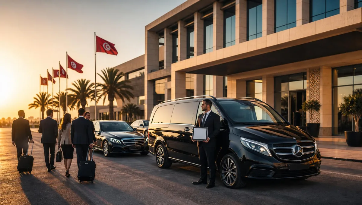 Illustration de transport professionnel : Transport de séminaire, congrès et MICE en Tunisie