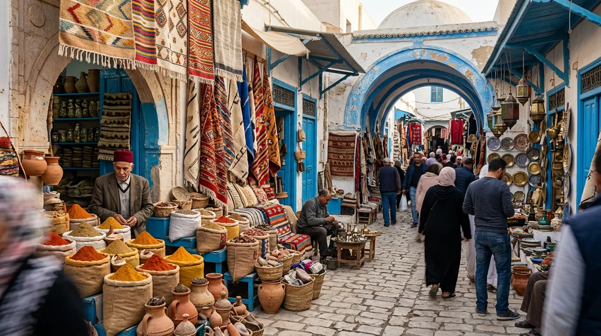 Souks and lanes in Houmt Souk, Djerba