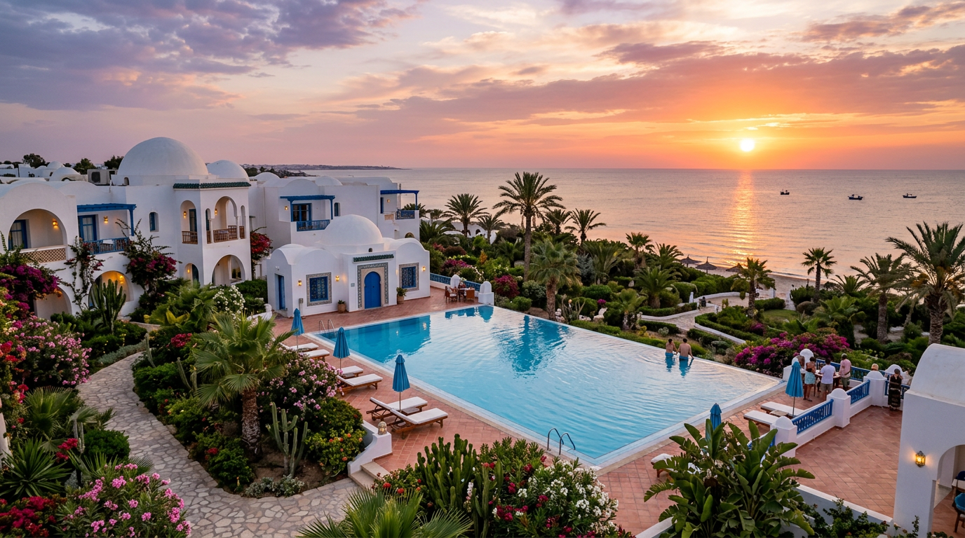 Villa avec piscine à Djerba avec transfert aéroport inclus
