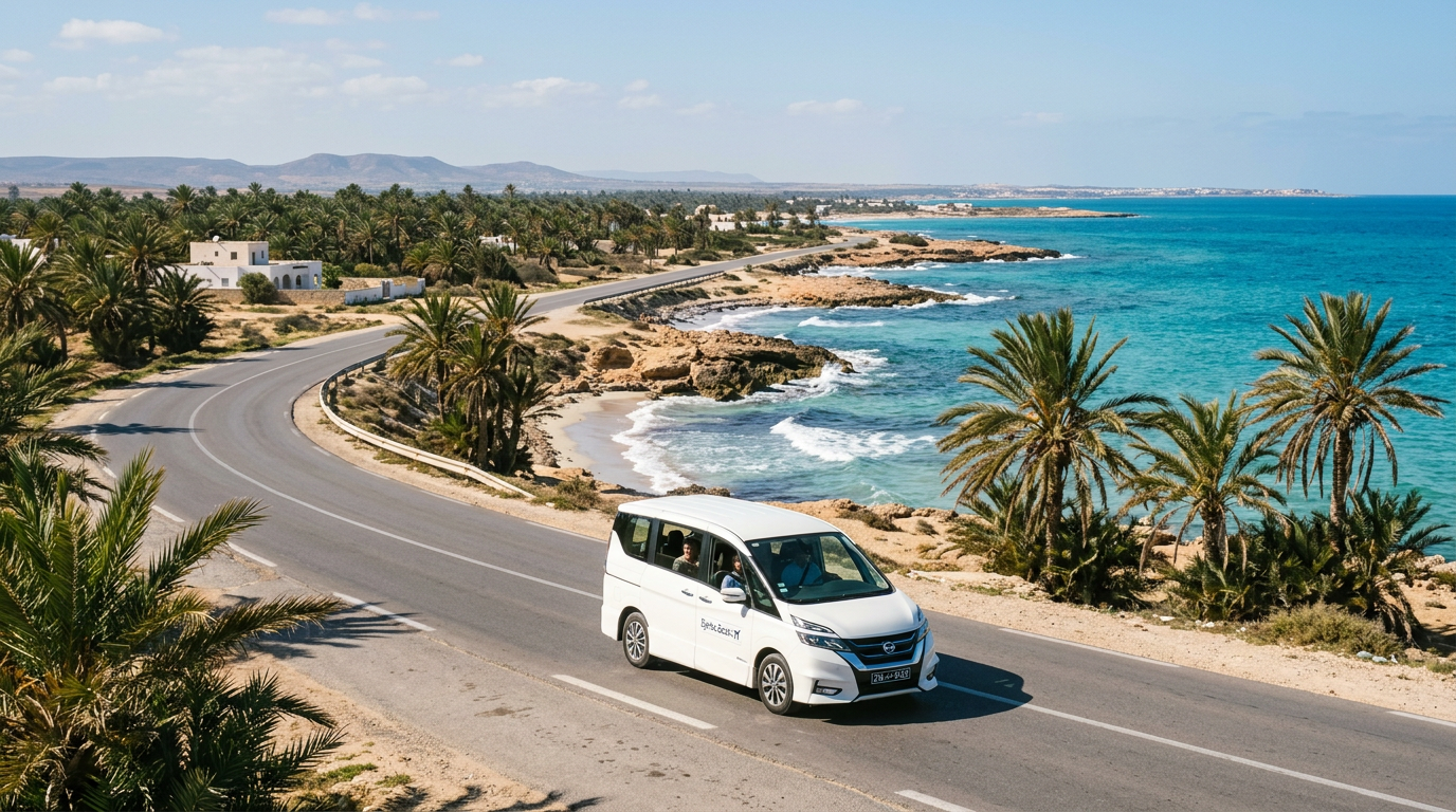 Vue panoramique de l'île de Djerba
