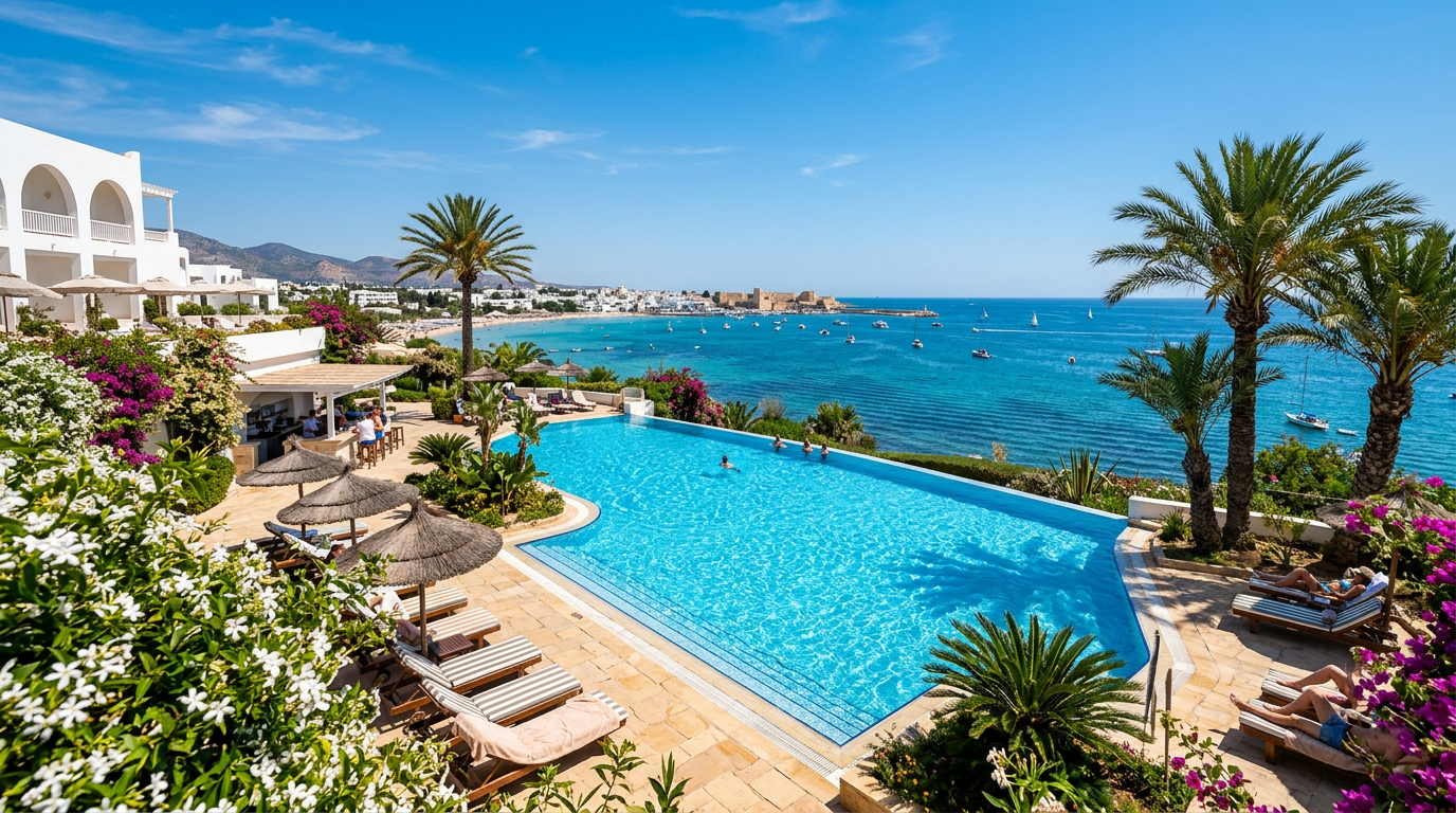 Villa avec piscine à Hammamet et service de transfert